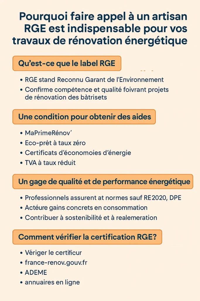 faire appel à un artisan RGE